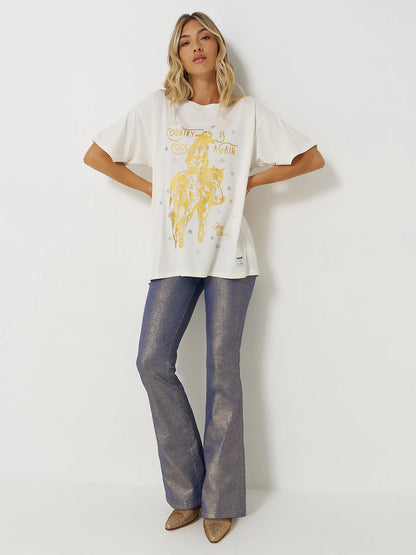 Wrangler x Lainey Wilson Glitter Flare Jean