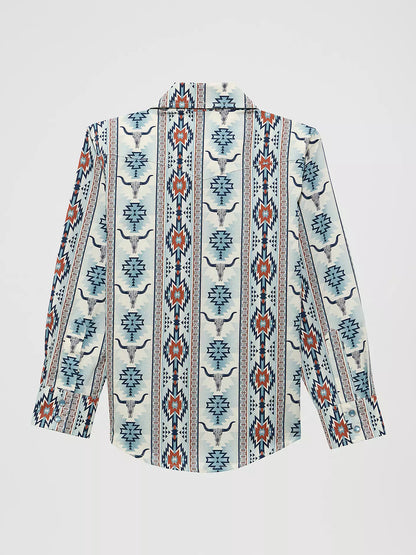 Wrangler Checotah Long Sleeve Western Snap Shirt