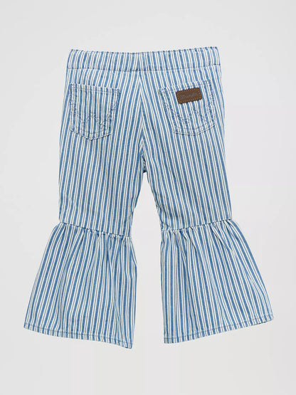 Wrangler Little Girl's Print Ruffle Flare Jean