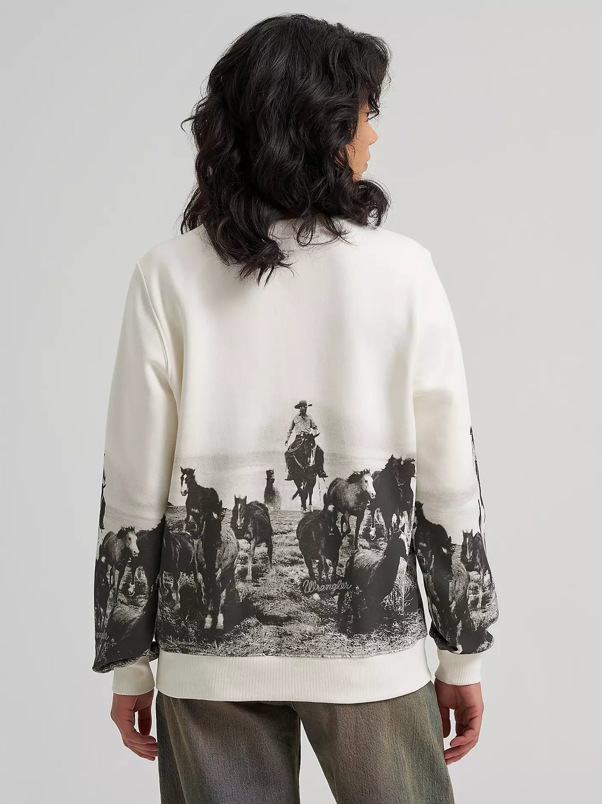 Wrangler Women's Archival Graphic Fleece Reg Pullover