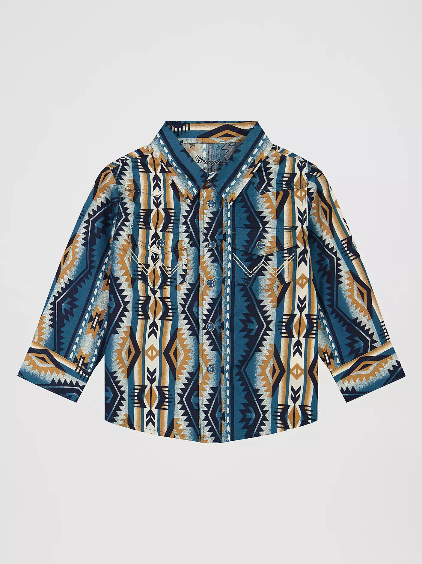 Wrangler Little Boy's Checotah Long Sleeve Western Snap Shirt