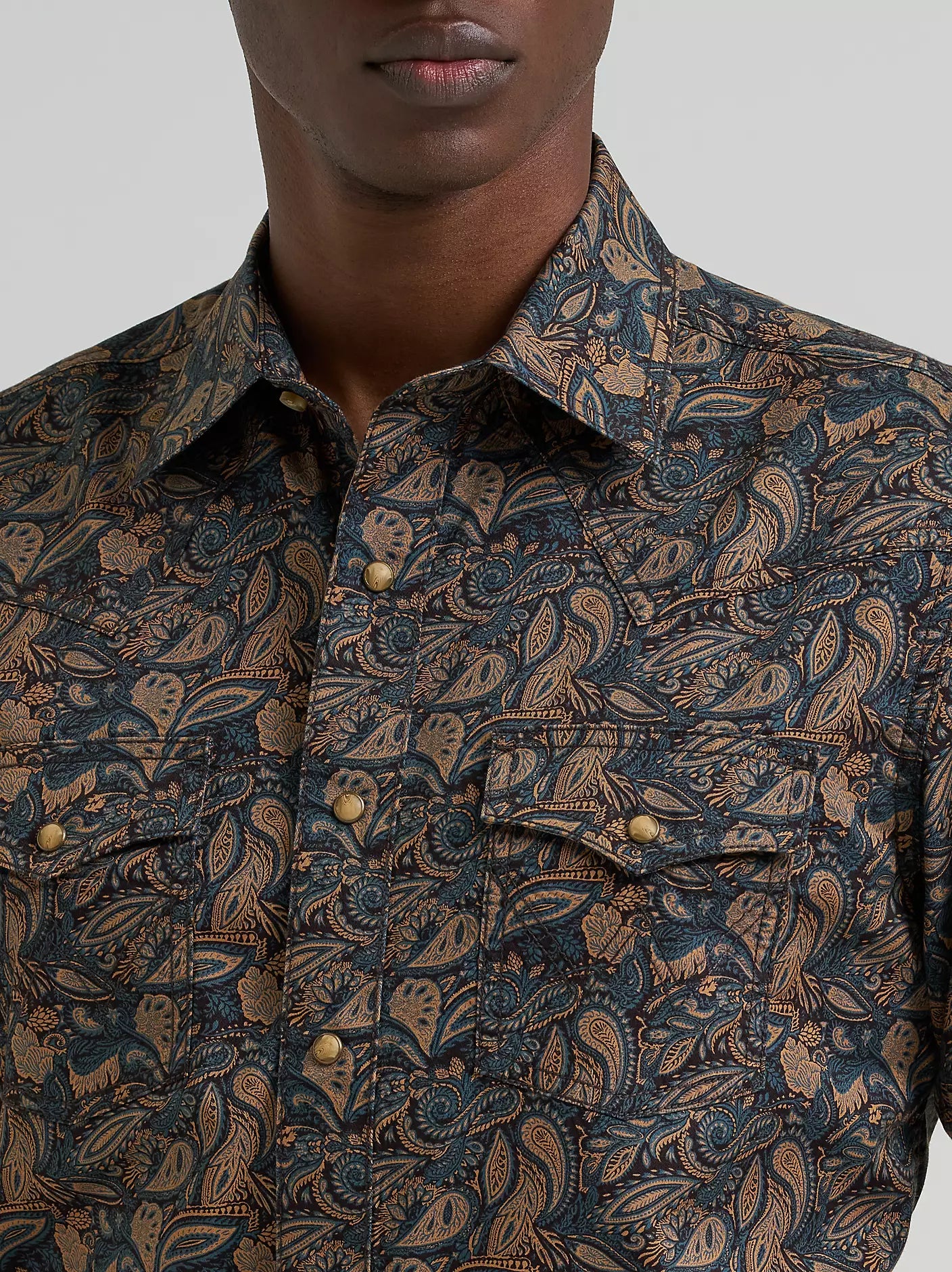 Wrangler Retro Royal Scroll Premium Long Sleeve Shirt