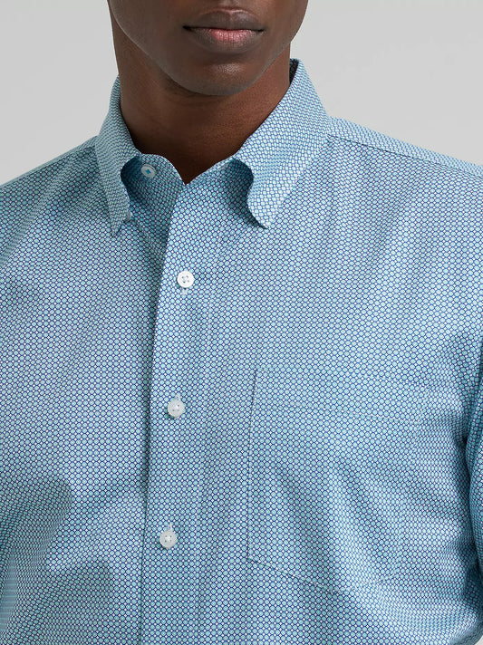 Wrangler Cody Johnson Wine One Pocket Button Down Shirt