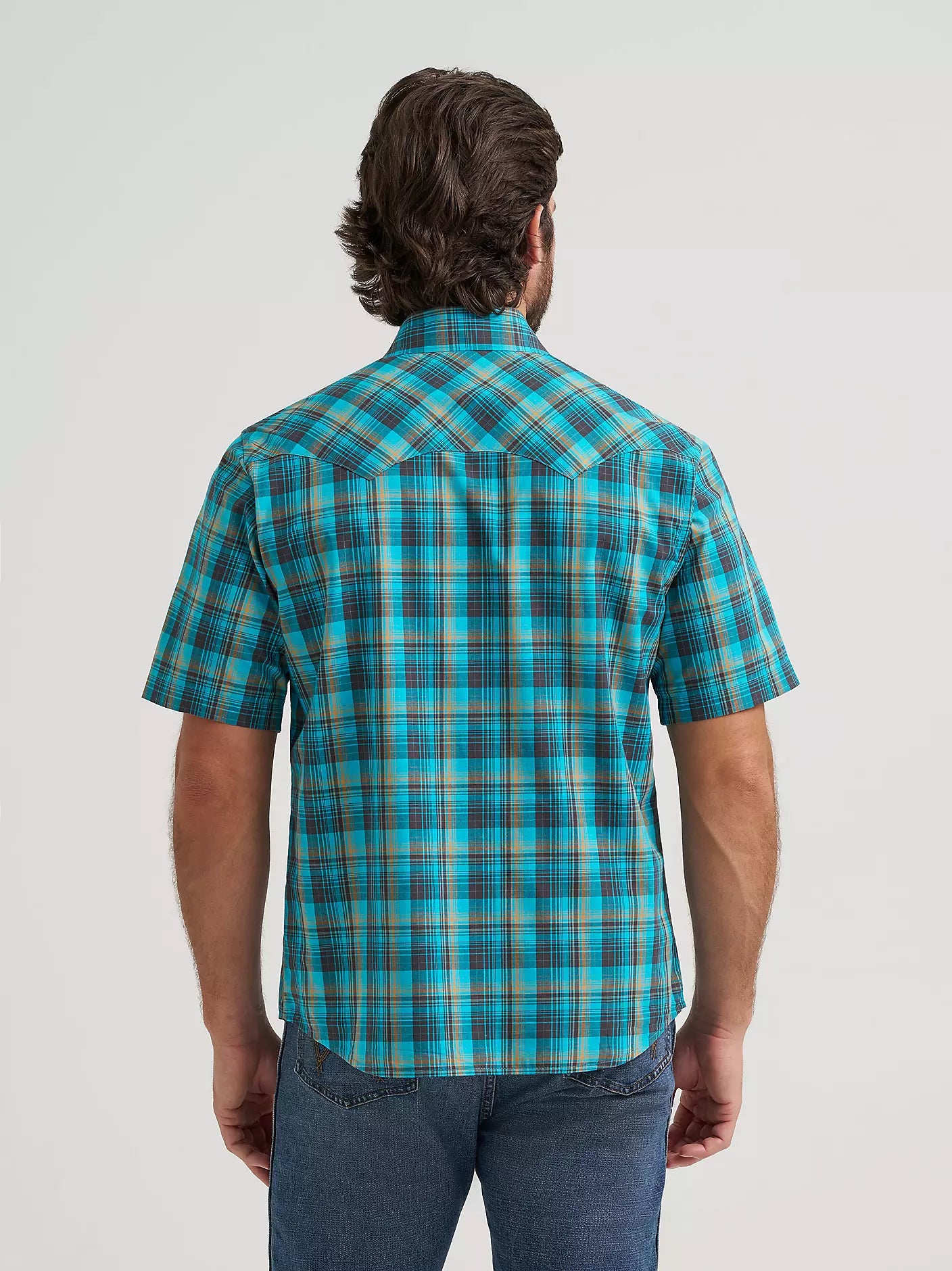 Wrangler Retro Lagoon Short Sleeve Snap Shirt