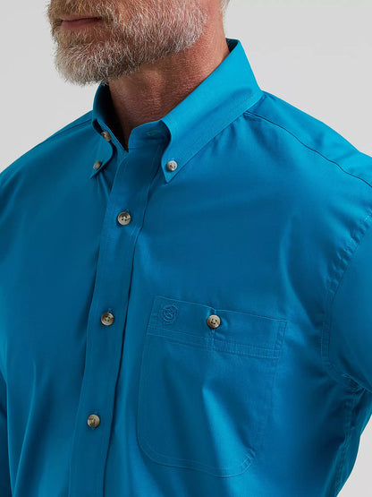 Wrangler® George Strait Blue Spruce Short Sleeve Shirt