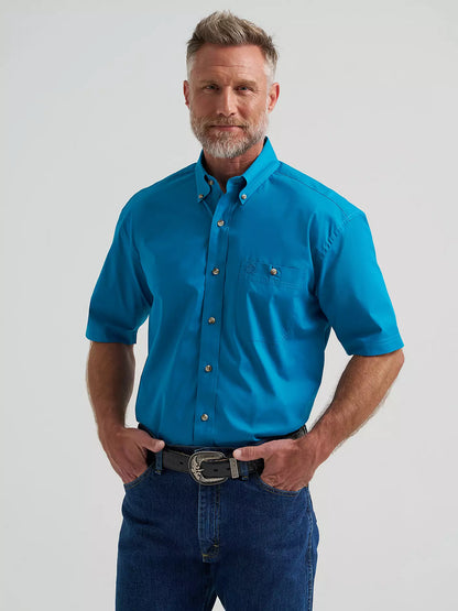 Wrangler® George Strait Blue Spruce Short Sleeve Shirt