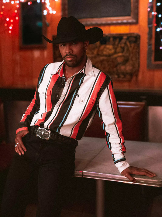 Wrangler Vintage-Inspired Burning Coral Brushpopper Western Snap Workshirt
