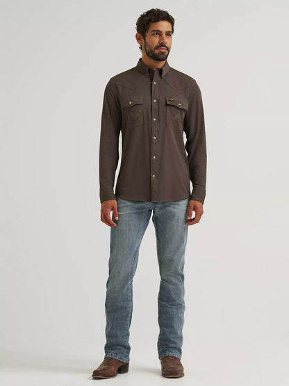 Wrangler All Terrain Gear Turkish Coffee Men's Technical Shirt