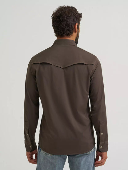 Wrangler All Terrain Gear Turkish Coffee Men's Technical Shirt