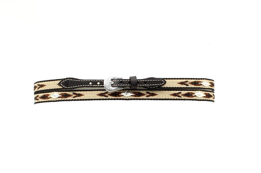EMBROIDERED HATBAND WITH DIAMOND CONCHOS