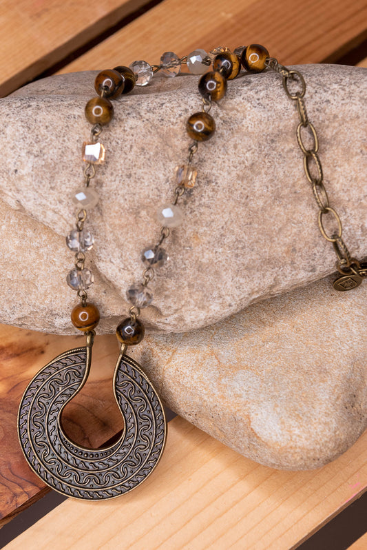 Ursula Necklace Tigers Eye