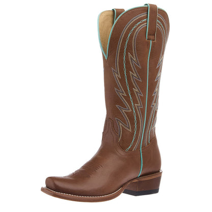 Tony Lama Hallie Tawny Brown Cowhide Boot