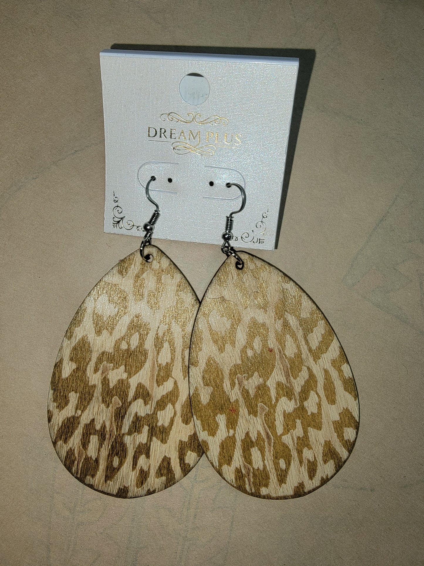 Cheetah Wooden Earrings