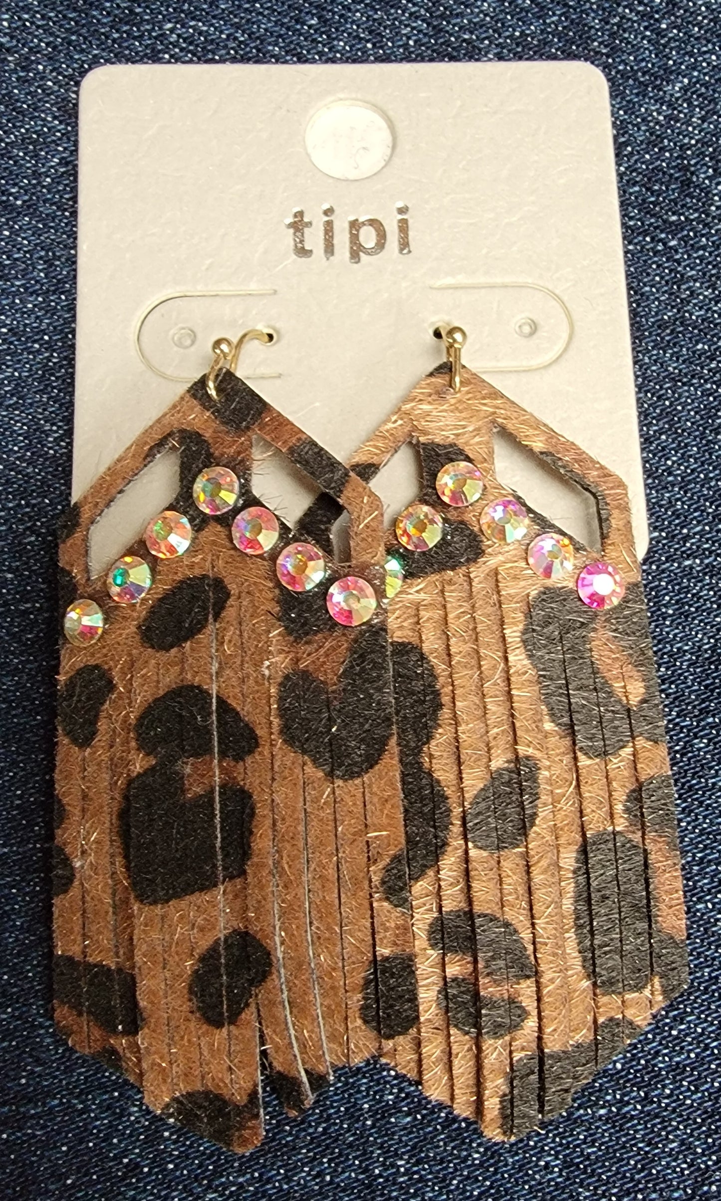 FEATHERED DANGLE EARRINGS