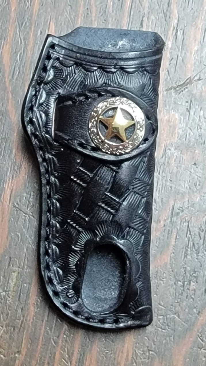 STAR BASKETWEAVE BACK LOOP KNIFE SHEATH