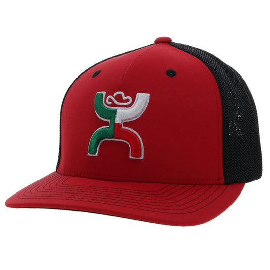 HOOEY "BOQUILLAS" RED/BLACK FLEXFIT HAT