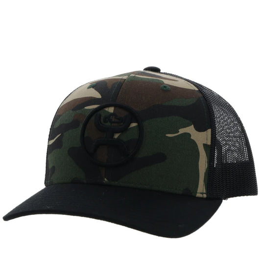 HOOEY "O CLASSIC" CAMO/BLACK HAT