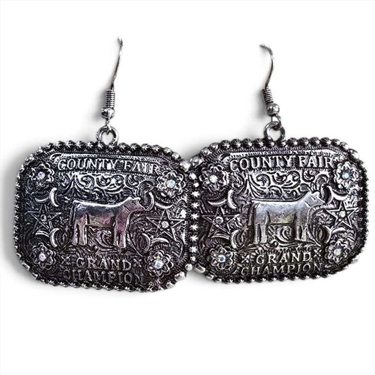 Steer Buckle Earrings