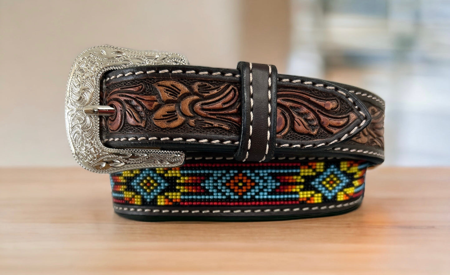 TWISTED X BEADED BELT