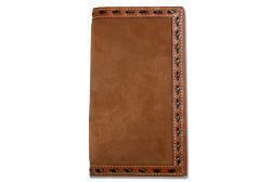 Brown Roughout Buck Lace Rodeo Wallet