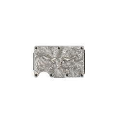Silver Longhorn Utility Wallet