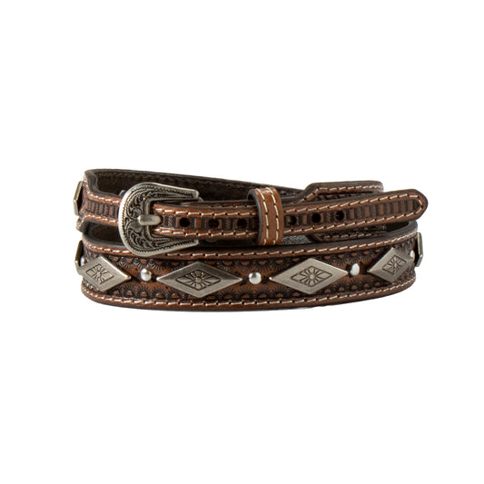 Brown Tri Concho Hatband