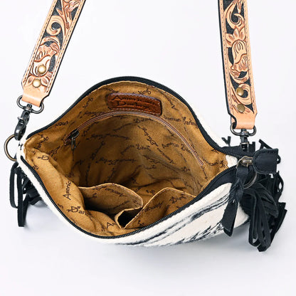 DIXIE AZTEC BLANKET CROSSBODY FRINGE PURSE