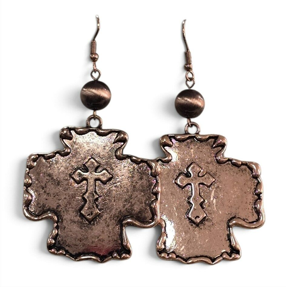 Double Cross Earrings