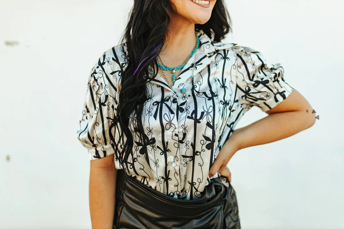 RUSTIC RIBBONS TOP