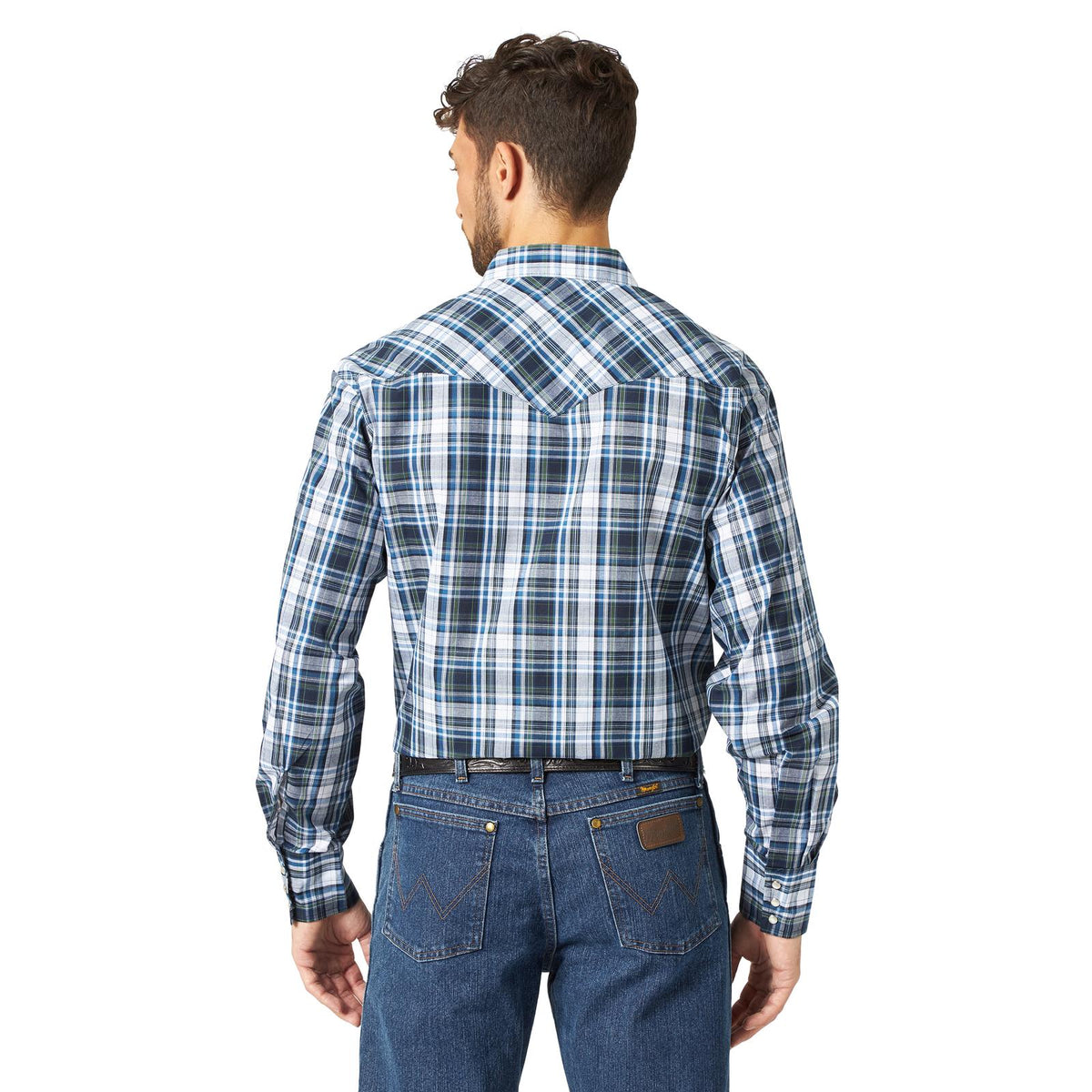 Wrangler Men's Sport Western Long Sleeve Snap Shirt