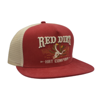 RED DIRT SALTY DESERT ANTIQUE RED HAT