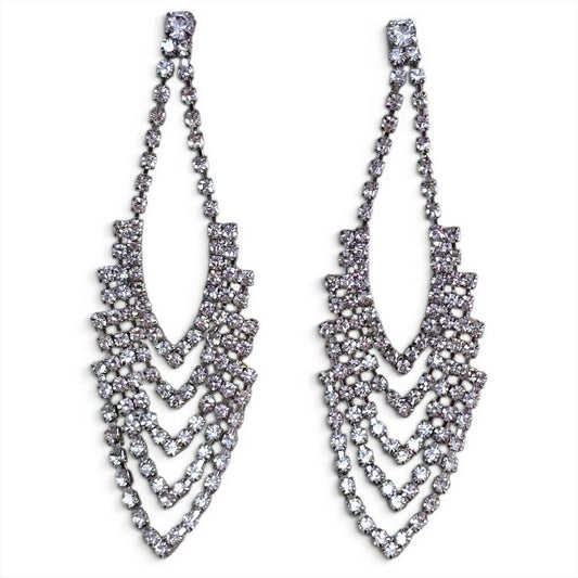 Rhinestone Chandelier Earrings