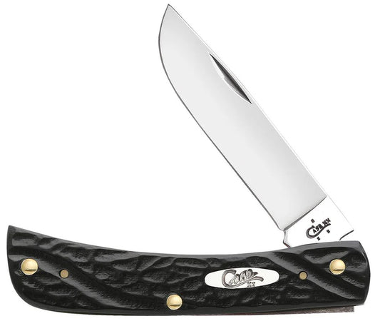 Case Jigged Rough Black Synthetic Sod Buster Jr