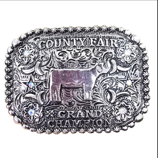 County Fair Grand Champion Steer Buckle