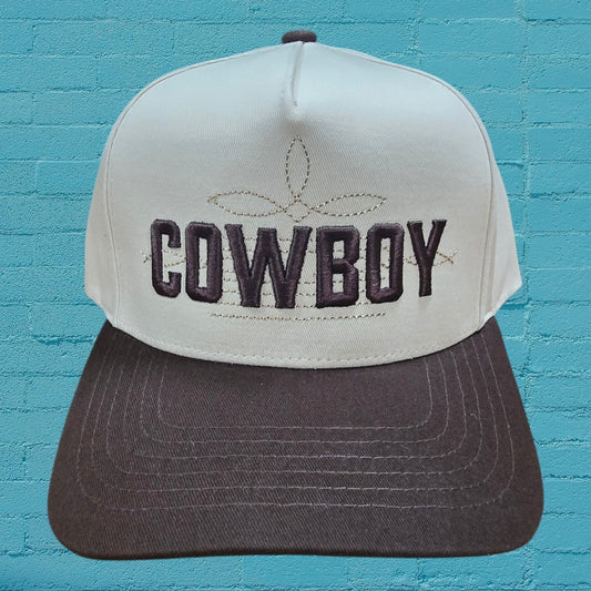 Cowboy Embroidered Cap