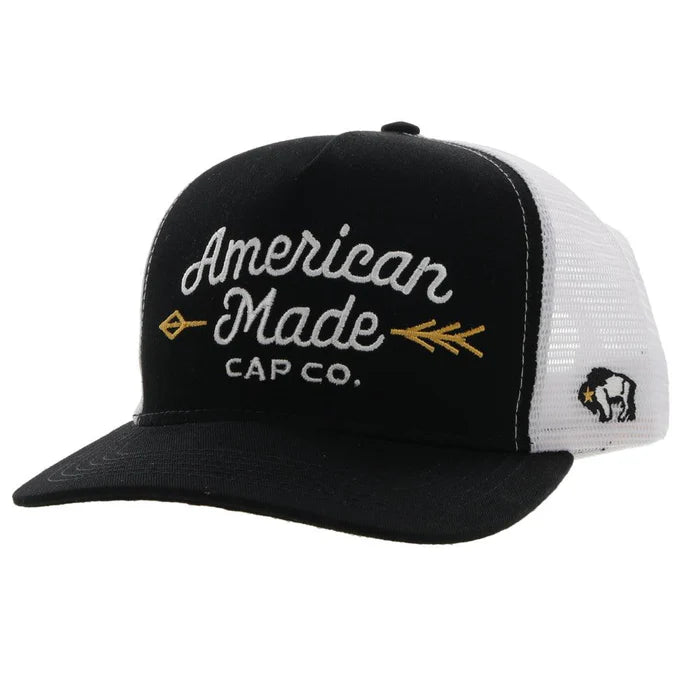 HOOEY "AMCC" HOOEY BLACK/WHITE HAT