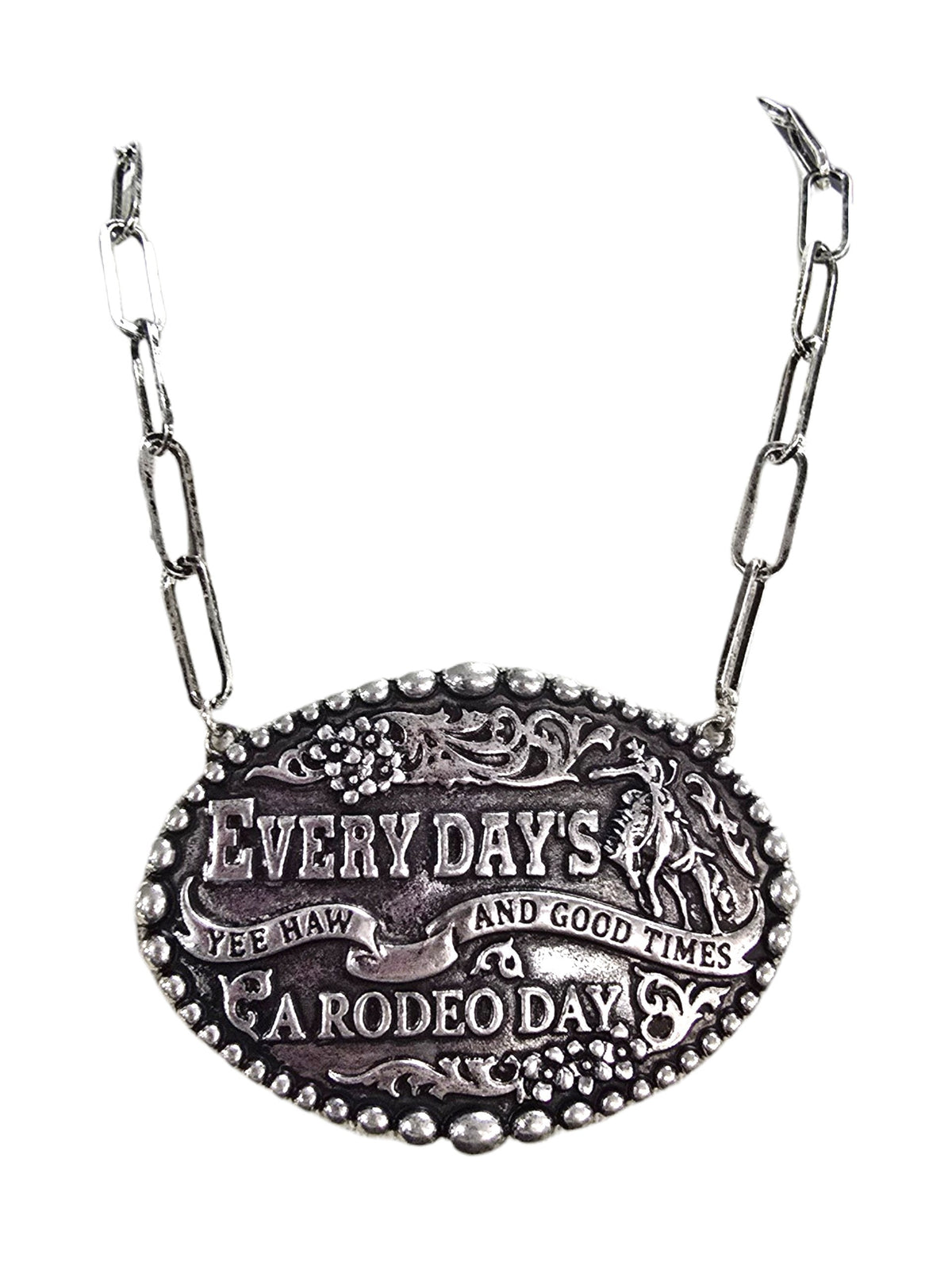 Every Days A Rodeo Day Buckle Necklace