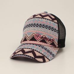 Ariat Ladies Pink Tribal Print PonyFlo Cap