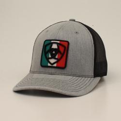 Ariat Grey Mexico Flag Shield R112 Cap