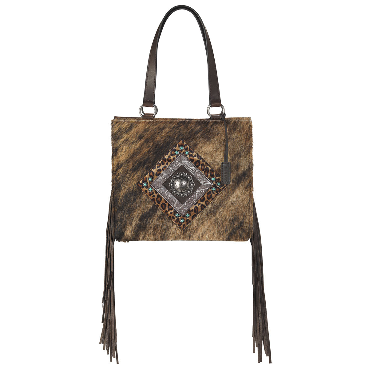 ARIAT BROWN CALF NASHVILLE TOTE