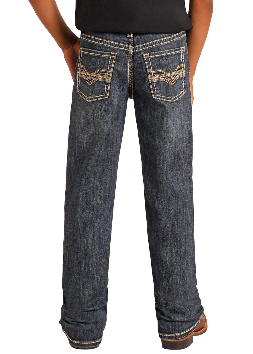 Rock & Roll Dark Vintage Raised Denim Revolver Jean