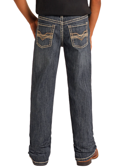 Rock & Roll Dark Vintage Raised Denim Revolver Jean
