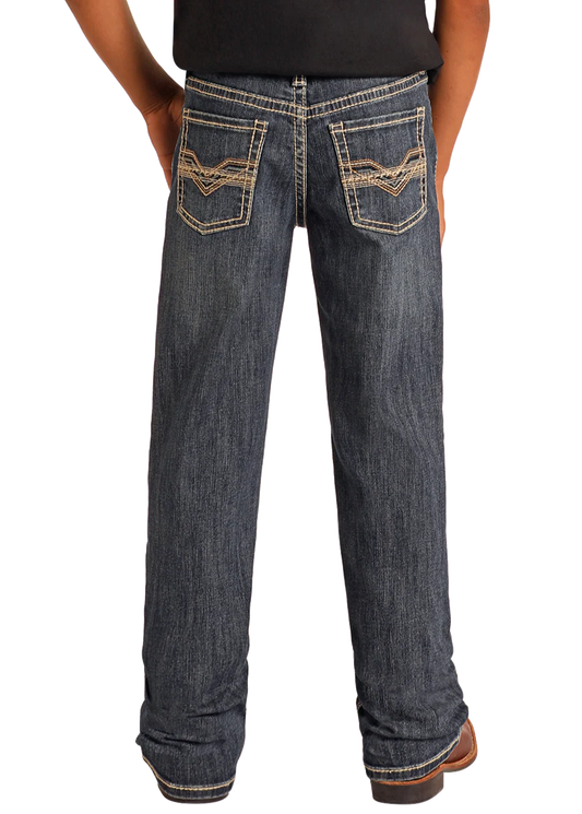 Rock & Roll Dark Vintage Raised Denim Revolver Jean