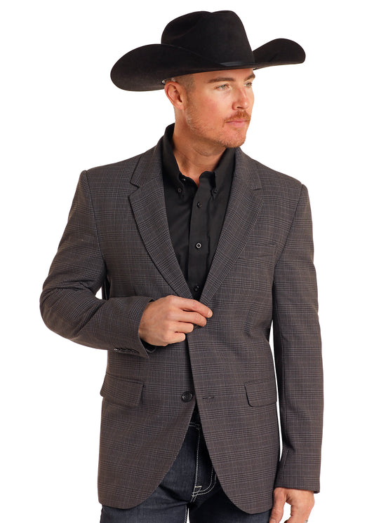 ROCK & ROLL GREY PLAID SPORTS COAT