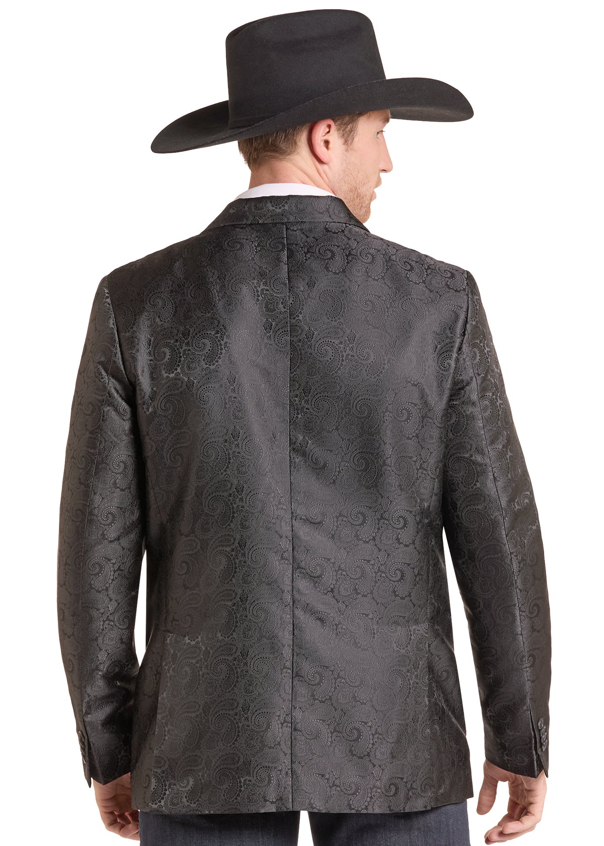 Black Paisley Jacquard Sport Coat