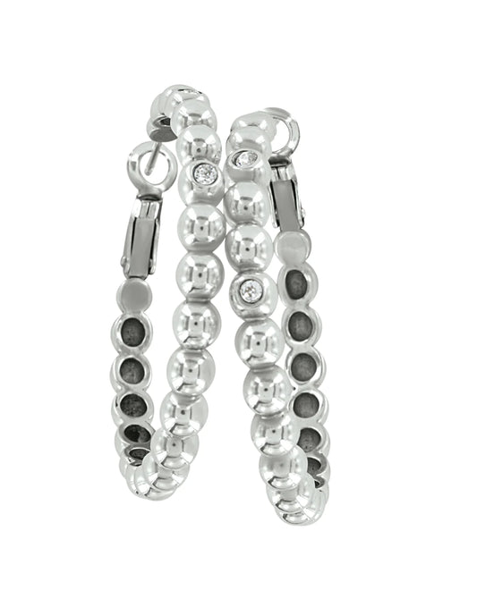 BRIGHTON JA9356 TWINKLE GRANULATION LARGE HOOP