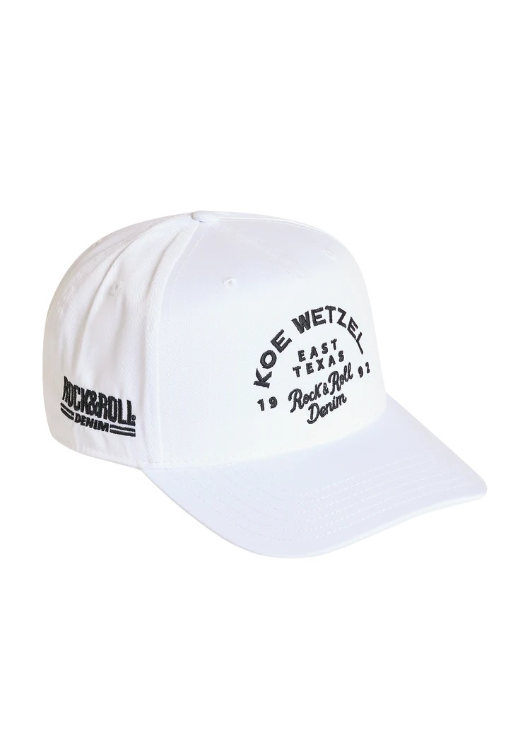 Koe Wetzel X Rock & Roll Denim White Cap