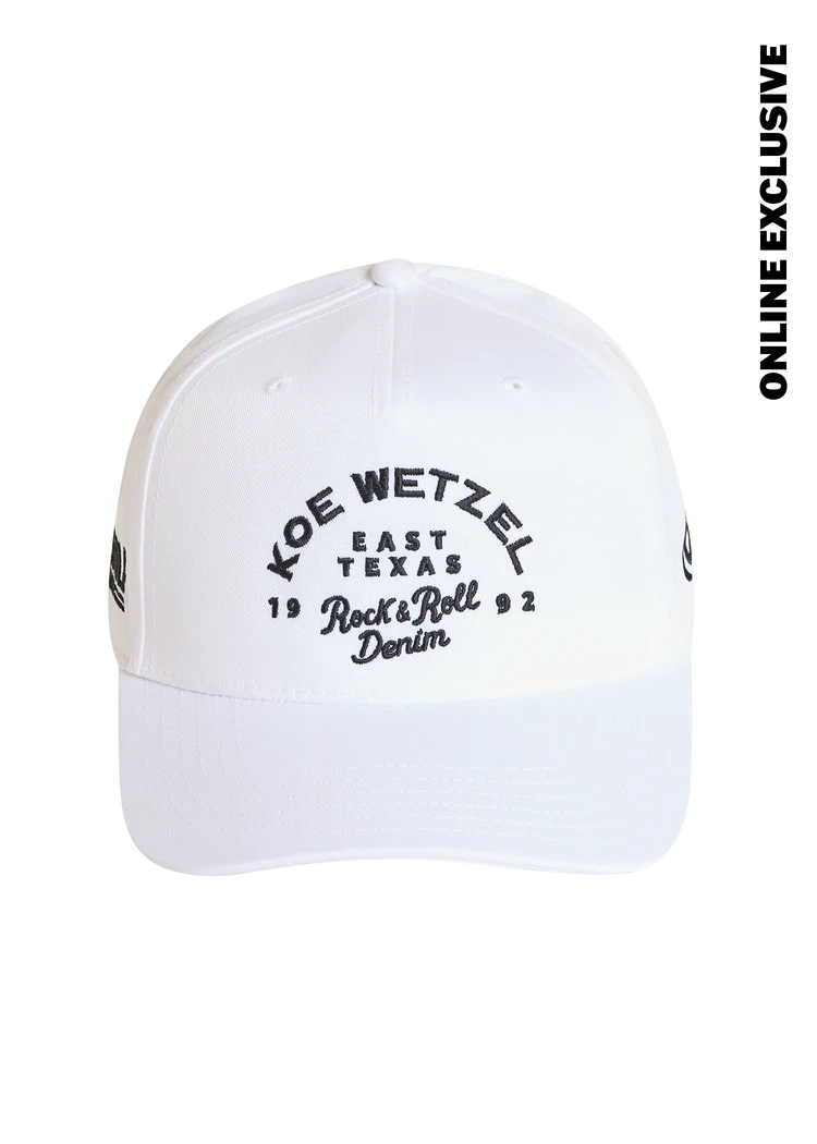 Koe Wetzel X Rock & Roll Denim White Cap