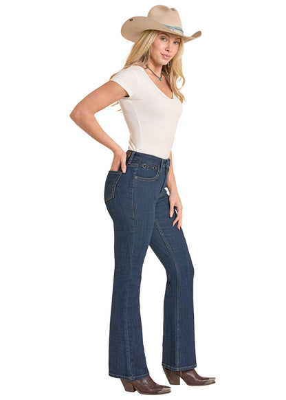 Rock & Roll Denim Dark Vintage High Rise Boot Cut Jean