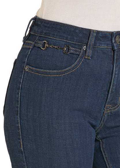 Rock & Roll Denim Dark Vintage High Rise Boot Cut Jean